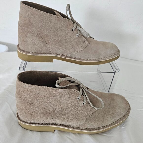Clarks Men's Desert Boot Evo Sand Suede 261667867105 US 11.5 M Chukka - Picture 2 of 9